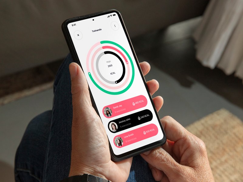 Detalhe do projeto App de atividades físicas