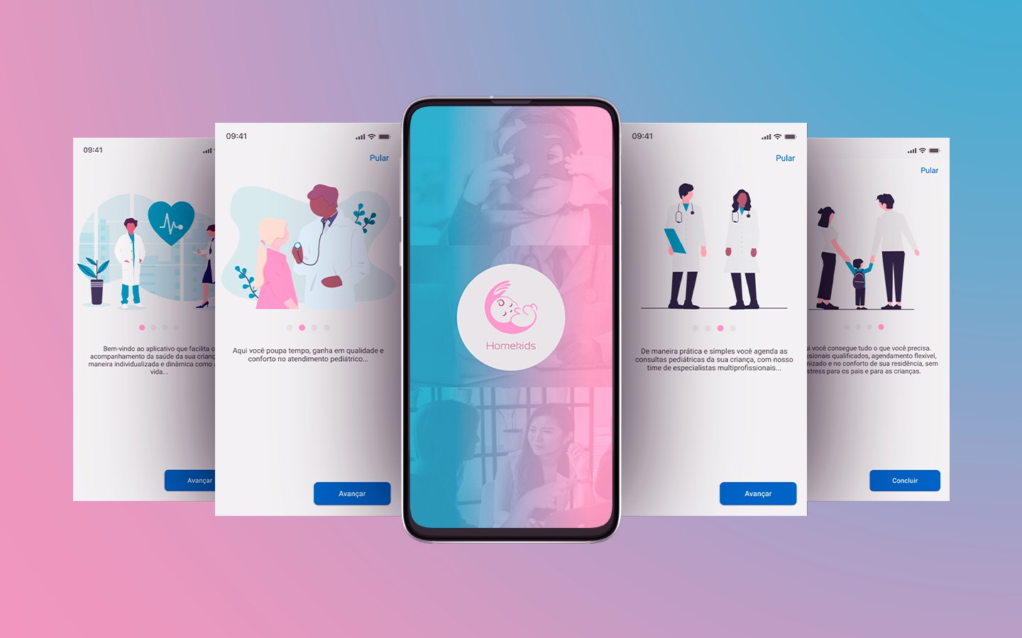 Interface do projeto App de home care